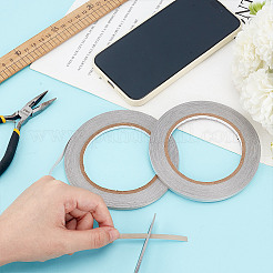 導電性ガラス繊維布粘着テープ  EMIシールド用  RFブロッキング  ラップトップ 携帯電話 液晶ケーブル ワイヤー ハーネス ラッピング  銀  5mm  20 m /ロール&nbsp;AJEW-WH0039-47A