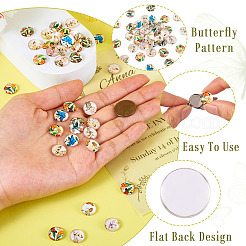 50Pcs 10 Colors Glass Cabochons&nbsp;GLAA-TA0001-74