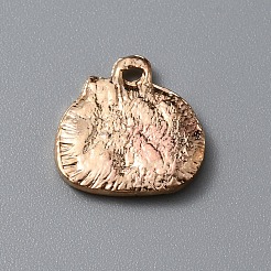 合金エナメルチャーム  ライトゴールド  ひよこチャーム  ホワイト  14.5x14x2mm  穴：1.6mm&nbsp;ENAM-WH0064-14B
