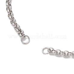 304 Stainless Steel Rolo Chain Slider Bracelet Making&nbsp;AJEW-JB01503-01