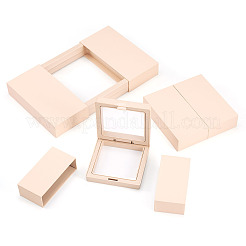 3 Bags 3 Styles Square Transparent PE Thin Film Suspension Jewelry Display Box&nbsp;CON-TA0001-38D