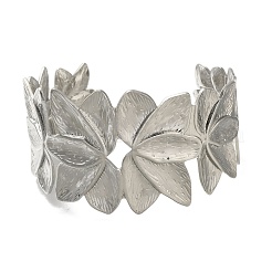 304 Stainless Steel Cuff Ring for Women&nbsp;RJEW-U025-03P