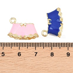 合金エナメルチャーム  ラックめっき  パンツチャーム  カドミウムフリー＆ニッケルフリー＆鉛フリー  ゴールドカラー  13x19x6mm  穴：1.8mm&nbsp;FIND-B062-15G-02