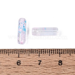 ピカソの透明ガラスのラッパビーズ  ライトスカイブルー  13x4mm  穴：0.9~1mm  約1125個/ポンド&nbsp;SEED-N010-02A-12