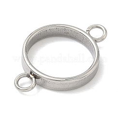 304 Stainless Steel Open Back Bezel Connector Charms&nbsp;STAS-B126-05A-P