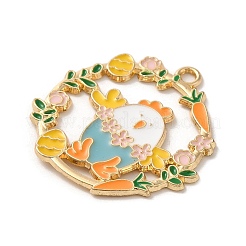 Easter Theme Alloy Enamel Pendants&nbsp;ENAM-147-02B-G
