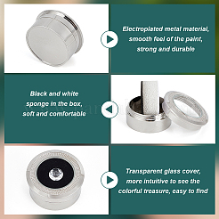 Alloy Loose Diamond Boxes&nbsp;CON-WH0104-11A-P