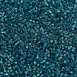 MIYUKIデリカビーズ  シリンダー  日本製シードビーズ  11/0  （db1764)エメラルドライニングアクアアブ  1.3x1.6mm  穴：0.8mm  約20000個/袋  100 G /袋&nbsp;SEED-J020-DB1764