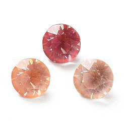 Electroplate K9 Glass Rhinestone Cabochons&nbsp;RGLA-M016-C02-AM