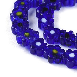 Handmade Millefiori Glass Bead Strands&nbsp;LAMP-J035-6mm-14