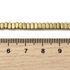 Electroplated Synthetic Non-magnetic Hematite Beads Strands&nbsp;G-H327-F01-01