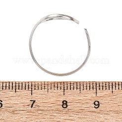 304 Stainless Steel Cuff Open Rings&nbsp;RJEW-P191-14P