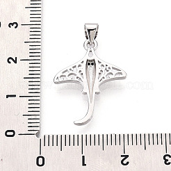 Brass Micro Pave Cubic Zirconia Pendants&nbsp;KK-T080-09P