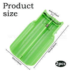 PPプラスチックピーラー  ステンレス鉄製  ライムグリーン  160x90x40mm  内径：19.5mm&nbsp;FIND-WH0139-730