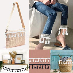10 Yards 2 Style  Cotton Tassel Fringe Trimming&nbsp;OCOR-GF0002-90