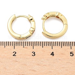 Heart with Rectangle Brass Micro Pave Colorful Cubic Zirconia Hoop Earrings&nbsp;EJEW-Z102-27G