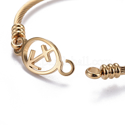 304 Stainless Steel Bangles&nbsp;BJEW-L664-014G