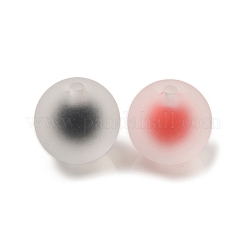 Transparent Frosted Acrylic Beads&nbsp;MACR-M026-06