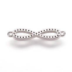 Brass Cubic Zirconia Links&nbsp;ZIRC-K070-11P
