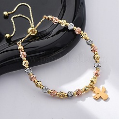 Brass Slider Bracelets&nbsp;BJEW-C090-02G-B