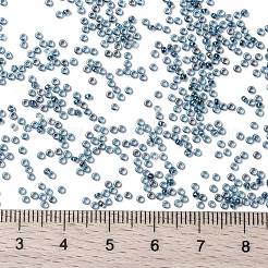 MIYUKIラウンドロカイユビーズ  日本製シードビーズ  （rr339)ブルーライニングアクアab  15/0  1.5mm  穴：0.7mm  約27777個/50g&nbsp;SEED-X0056-RR0339