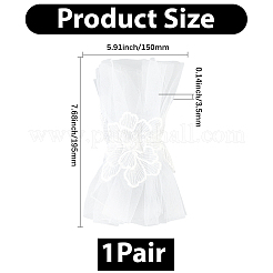 Polyester Lace Arm Oversleeves for Bride&nbsp;AJEW-WH20120-24B