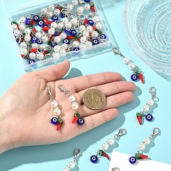 30Pcs Handmade Lampwork Pendant Decorations&nbsp;HJEW-YW00292