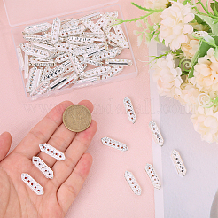 100Pcs Alloy Crystal Rhinestone Spacers Bars&nbsp;FIND-CA0009-71B
