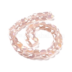 Faceted Electroplated Glass Beads Strands&nbsp;GLAA-G092-C