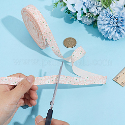 Flower Cotton Ribbon&nbsp;OCOR-WH0109-115A
