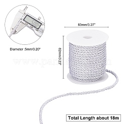 3-Ply Polyester Cord&nbsp;OCOR-WH0033-17B-WH