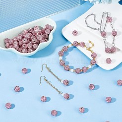 Pave Disco Ball Beads&nbsp;RB-PH0008-30B