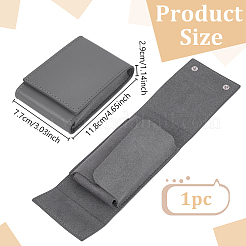 PU Leather Watch Packing Boxes with Snap Button&nbsp;CON-WH0083-027B