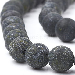 Natural Serpentine/Green Lace Stone Beads Strands&nbsp;G-T106-083