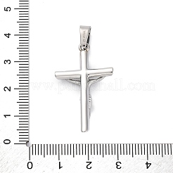 304ステンレスペンダント  クロス  ステンレス鋼色  34.5x20.5x5.5mm  穴：4x7.5mm&nbsp;STAS-G346-33P