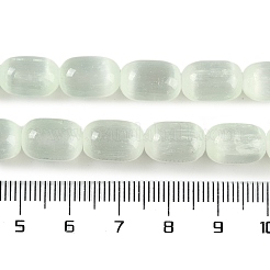 天然セレナイトビーズ連売り  染め  ドラム  甘露  12x8mm  穴：1.2mm  約32個/連  15.43''（39.2センチメートル）&nbsp;G-F750-11