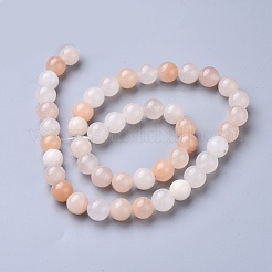 天然ピンクアベンチュリンビーズ連売り  ラウンド  8mm  穴：0.8mm  約45~47個/連  （38cm）&nbsp;G-P397-01