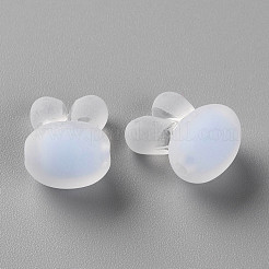 透明なアクリルビーズ  艶消し  二層ビーズ  ウサギの頭部  コーンフラワーブルー  15.5x12x9.5mm  穴：2mm  約480個/500g&nbsp;TACR-S152-12C-SS2113
