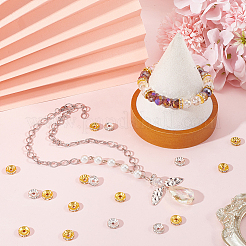 300Pcs 2 Colors Brass Rhinestone Spacer Beads&nbsp;RB-SP0001-04