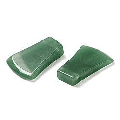 天然石グリーンアベンチュリンペンダント  ファンチャーム  40x28~30x7.5~10mm  穴：3~3.5mm&nbsp;G-F758-C01