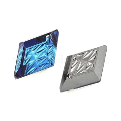 Embossed Glass Rhinestone Pendants&nbsp;GLAA-J101-04B-001BB