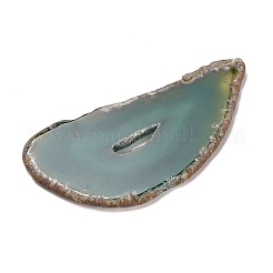 Chakra Natural Dyed Agate Piece Hanging Ornament&nbsp;HJEW-R126-01D