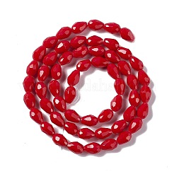 Faceted Glass Beads Strands&nbsp;GLAA-E037-02D
