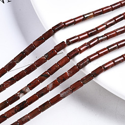 天然石セサミジャスパービーズ連売り  コラム  5~6x3mm  穴：0.8mm  約62~63個/連  15.35~15.75インチ（39~40cm）&nbsp;G-S366-079