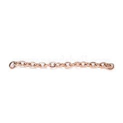 Ion Plating(IP) 304 Stainless Steel Cable Chains&nbsp;CHS-WH0007-01A-RG