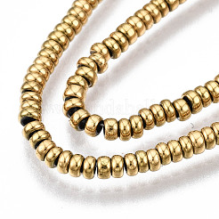 Electroplate Non-magnetic Synthetic Hematite Beads Strands&nbsp;G-T114-85G