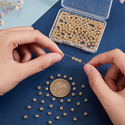 200Pcs Hollow Brass Spacer Beads&nbsp;KK-PH0005-83