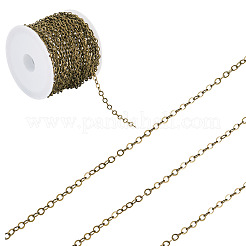 5M Brass Flat Oval Cable Chains&nbsp;CHC-TADJ0001-02AB