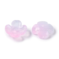 Baking Paint Glass Bead Caps&nbsp;LS-GLAA-S202-04B