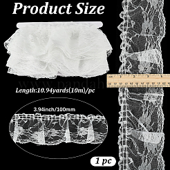10M Polyester Ruffled Trimming&nbsp;DIY-GF0013-46A-01
